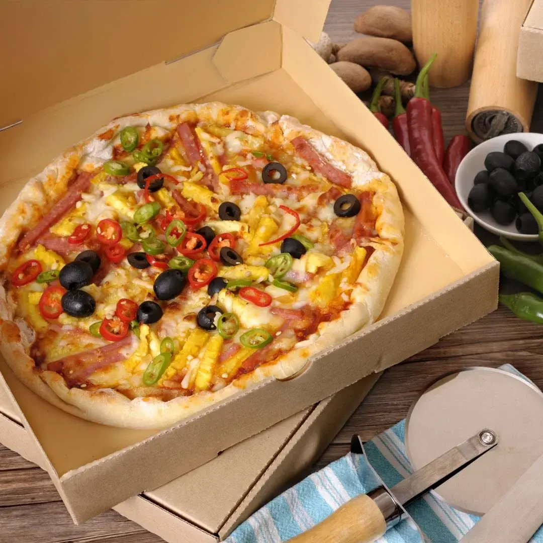 Mac and cheese pizza at Sherwood Pizza in Sherwood Park, AB